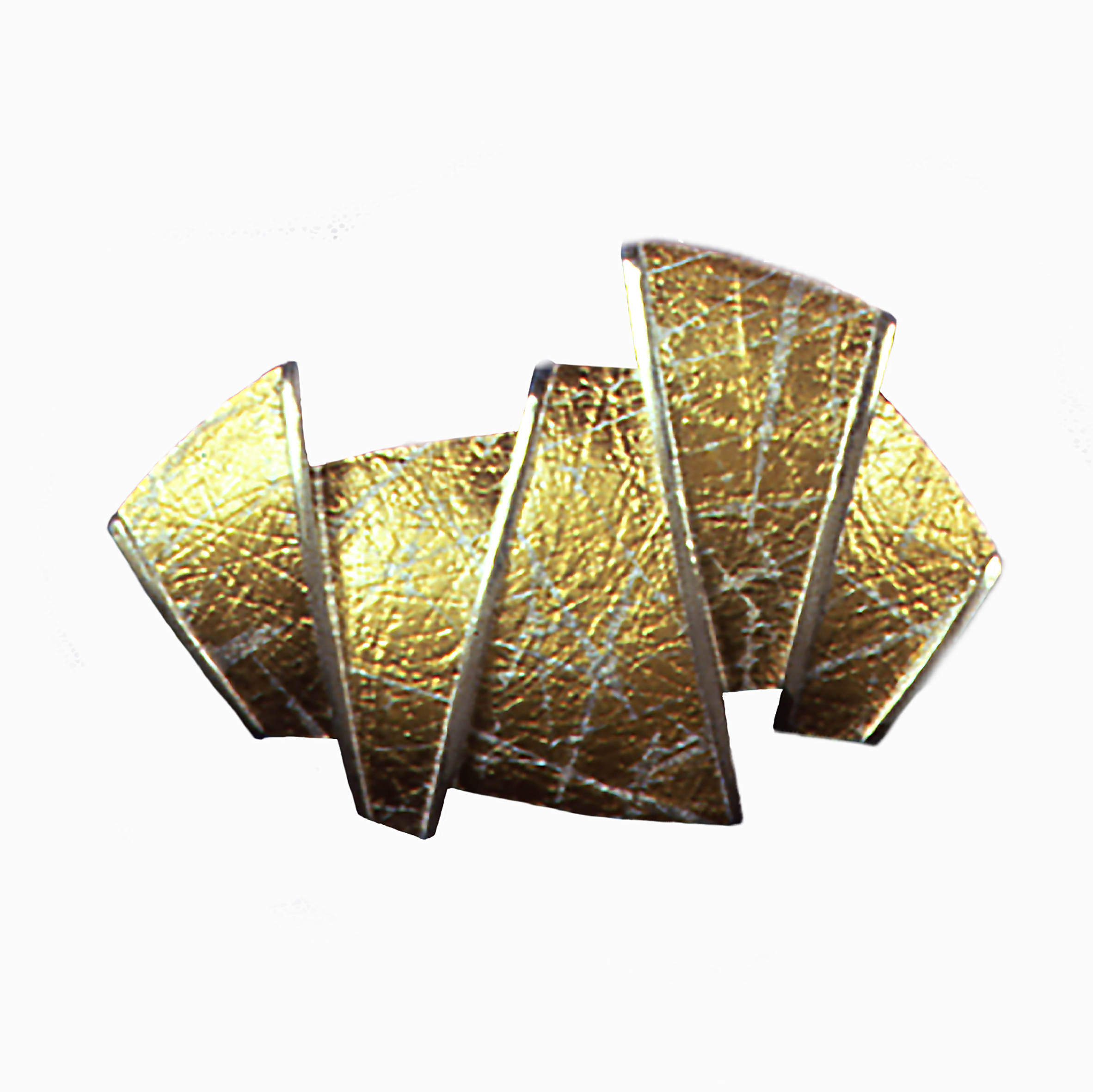 Trapezoid Gold and Silver Pin