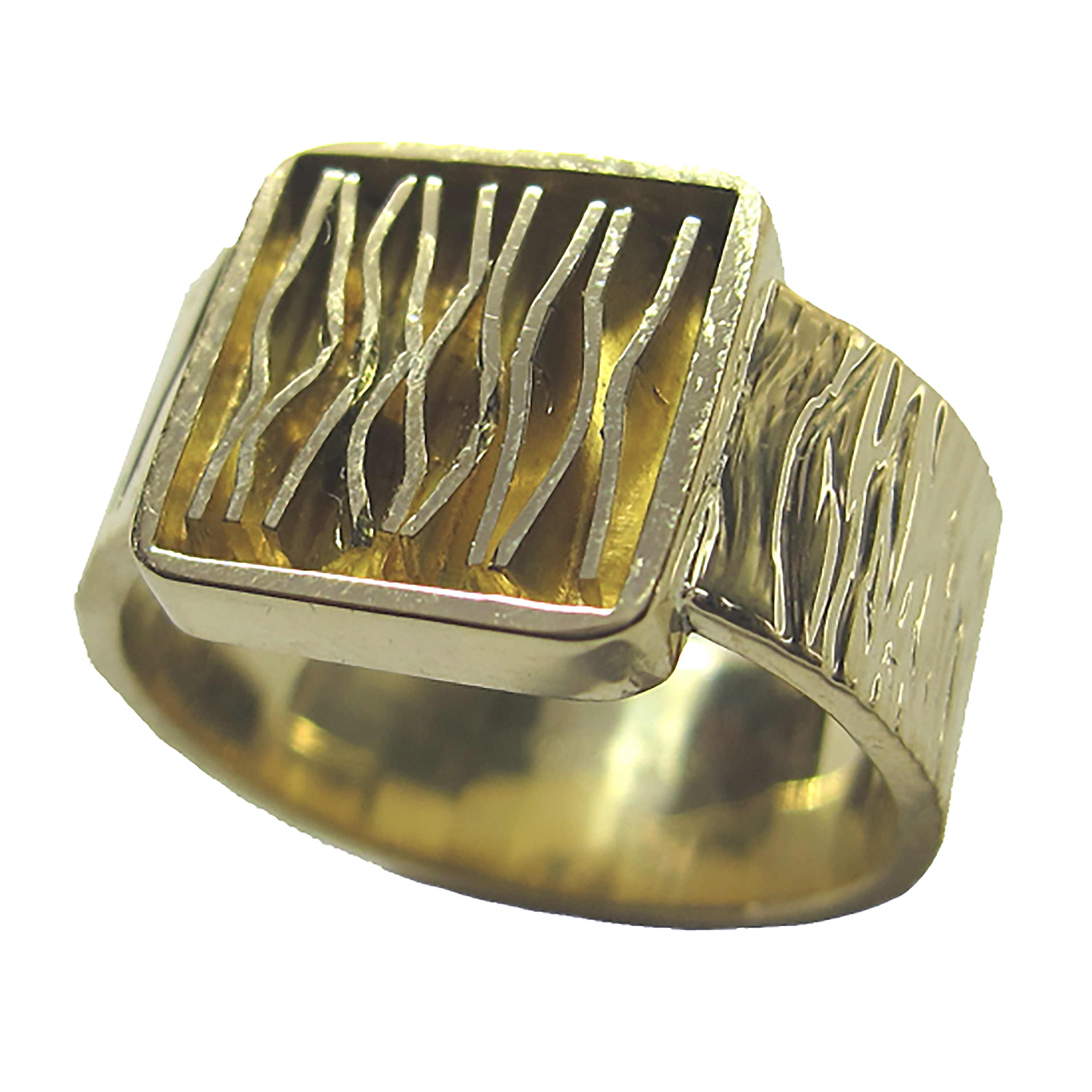 18K Square Edge Ring 